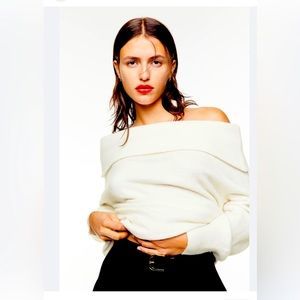 Sexy NWOT off shoulder off white sweater